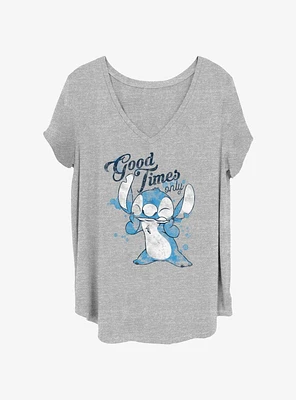 Disney Lilo & Stitch Good Times Only Girls T-Shirt Plus