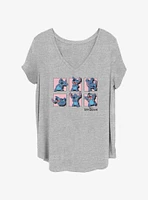 Disney Lilo & Stitch Square Poses Girls T-Shirt Plus