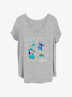 Disney Lilo & Stitch Constellation Girls T-Shirt Plus