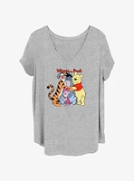 Disney Winnie The Pooh Group Girls T-Shirt Plus