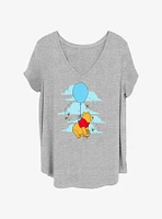 Disney Winnie The Pooh Balloon Girls T-Shirt Plus