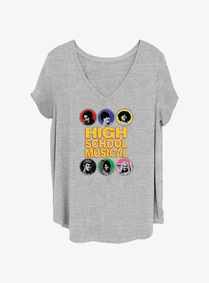 Disney High School Musical Cast Circles Girls T-Shirt Plus