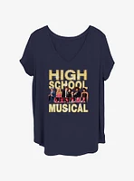 Disney High School Musical Boxes Group Cast Girls T-Shirt Plus