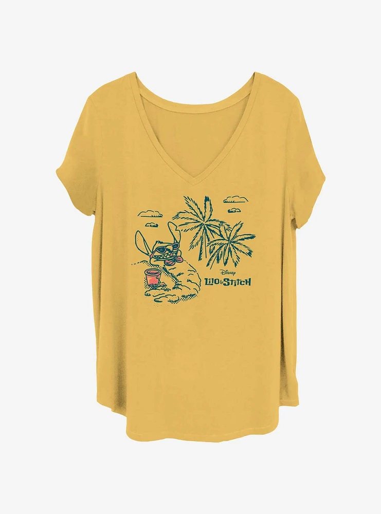 Disney Lilo & Stitch Sketch Girls T-Shirt Plus