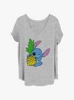 Disney Lilo & Stitch Pineapple Chomp Girls T-Shirt Plus