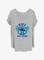 Disney Lilo & Stitch Nope Not Today Girls T-Shirt Plus