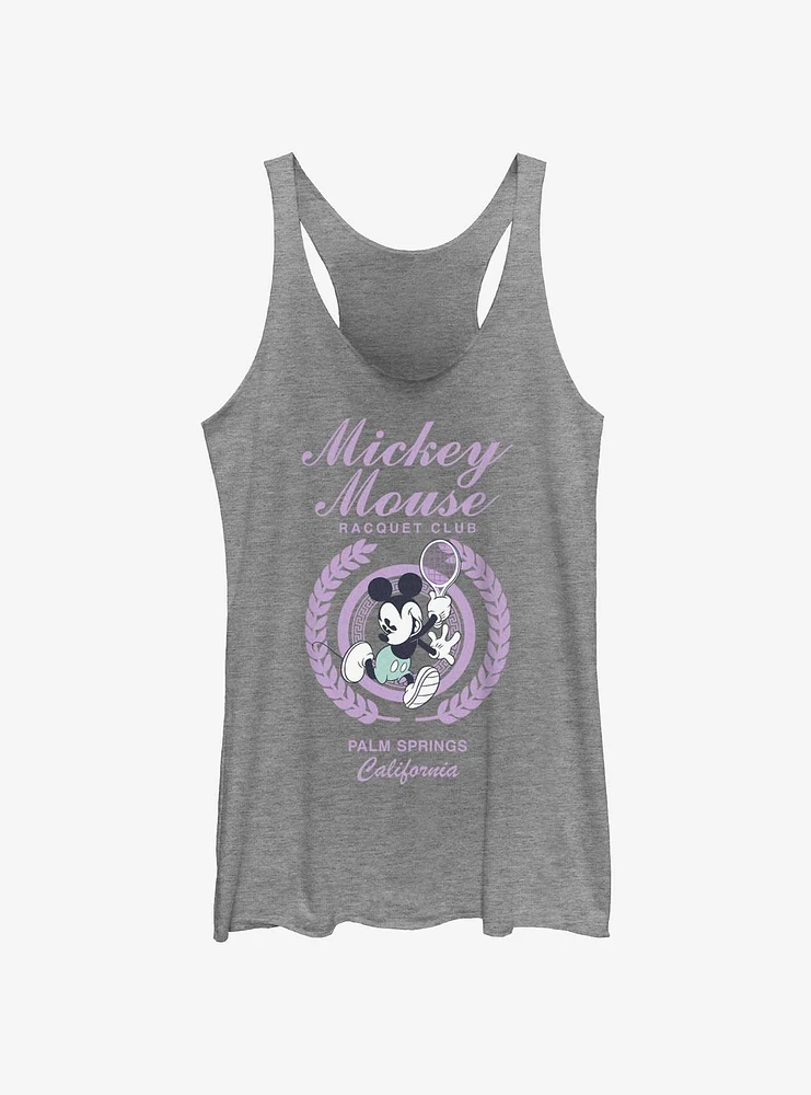 Disney Mickey Mouse Racquet Club Palm Springs Womens Tank Top