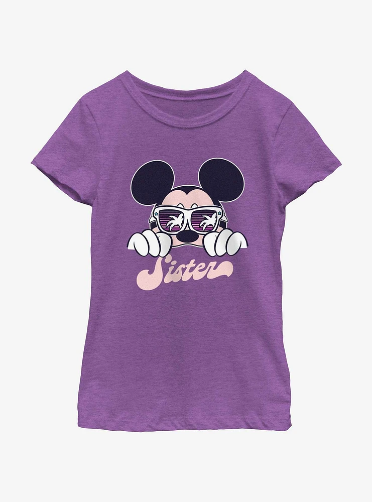 Disney Mickey Mouse Cool Sister Vacay Youth Girls T-Shirt