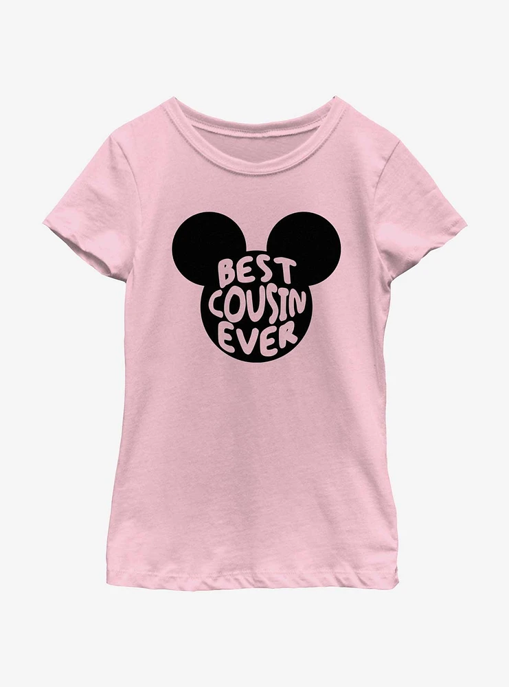 Disney Mickey Mouse Best Cousin Ever Ears Youth Girls T-Shirt