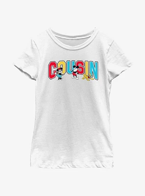 Disney Mickey Mouse Cousin Collegiate Youth Girls T-Shirt