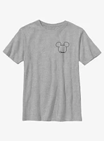 Disney Mickey Mouse Cousin Crest Outline Youth T-Shirt