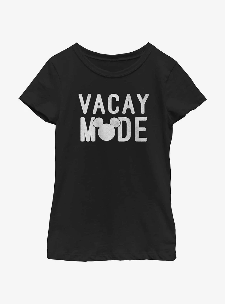 Disney Mickey Mouse Vacay Mode Youth Girls T-Shirt