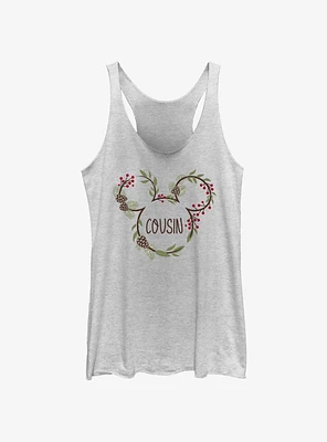 Disney Mickey Mouse Cousin Holiday Ears Womens Tank Top