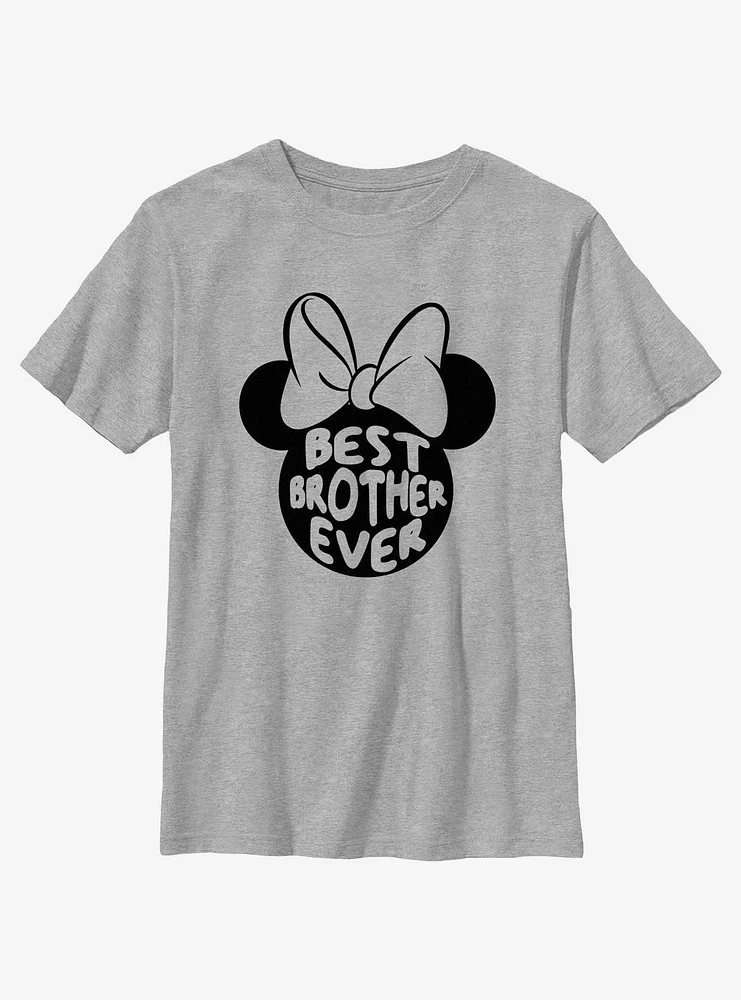 Disney Minnie Mouse Best Brother Ever Ears Youth T-Shirt