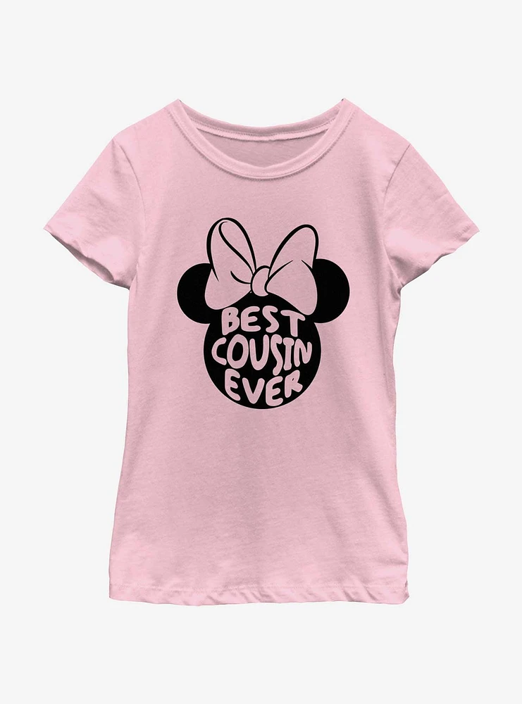 Disney Minnie Mouse Best Cousin Ever Ears Youth Girls T-Shirt