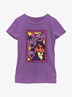 Disney The Lion King Scar and Hyenas Frame Youth Girls T-Shirt