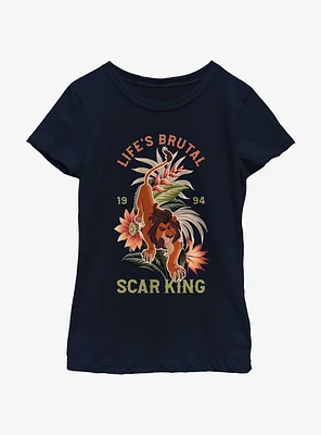 Disney The Lion King Life Is Brutal Scar Youth Girls T-Shirt