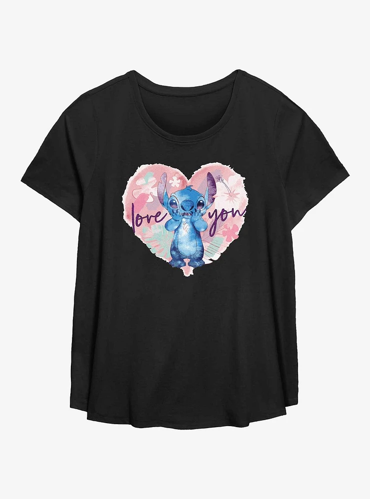 Disney Lilo & Stitch Love You Girls T-Shirt Plus