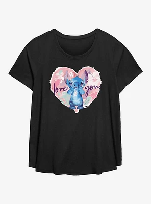 Disney Lilo & Stitch Love You Girls T-Shirt Plus