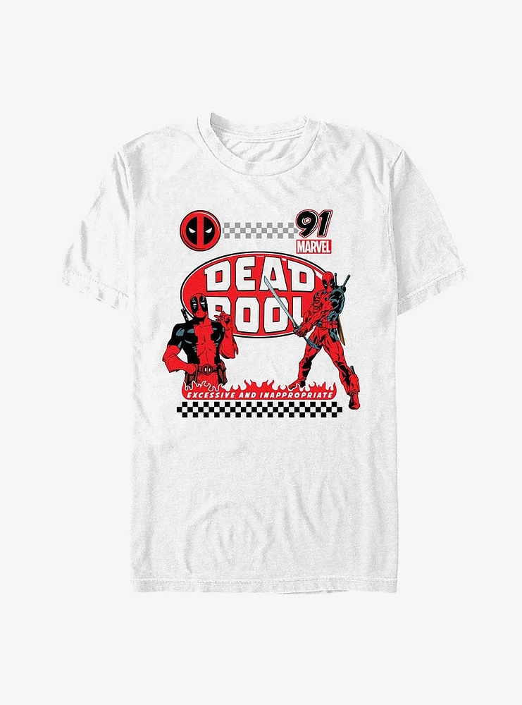 Marvel Deadpool Racing T-Shirt