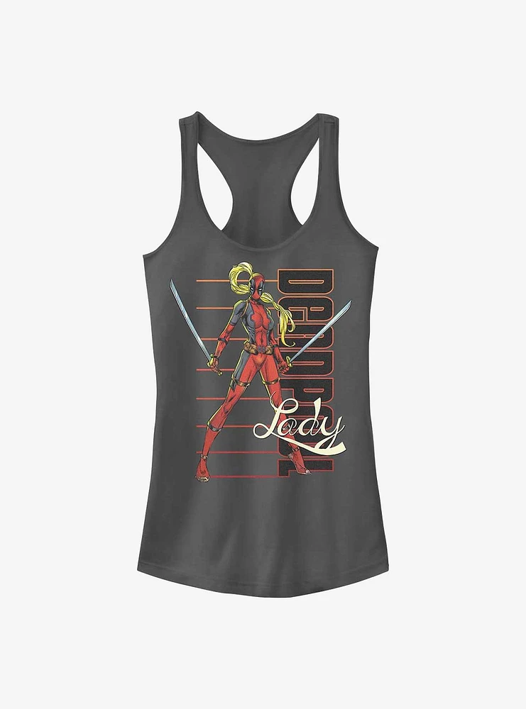 Marvel Lady Deadpool Stance Girls Tank