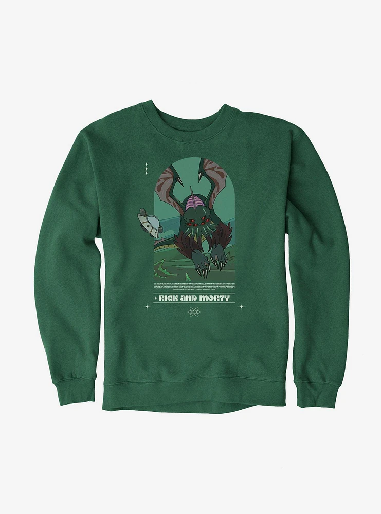 Rick And Morty Cthulhu Monster Sweatshirt