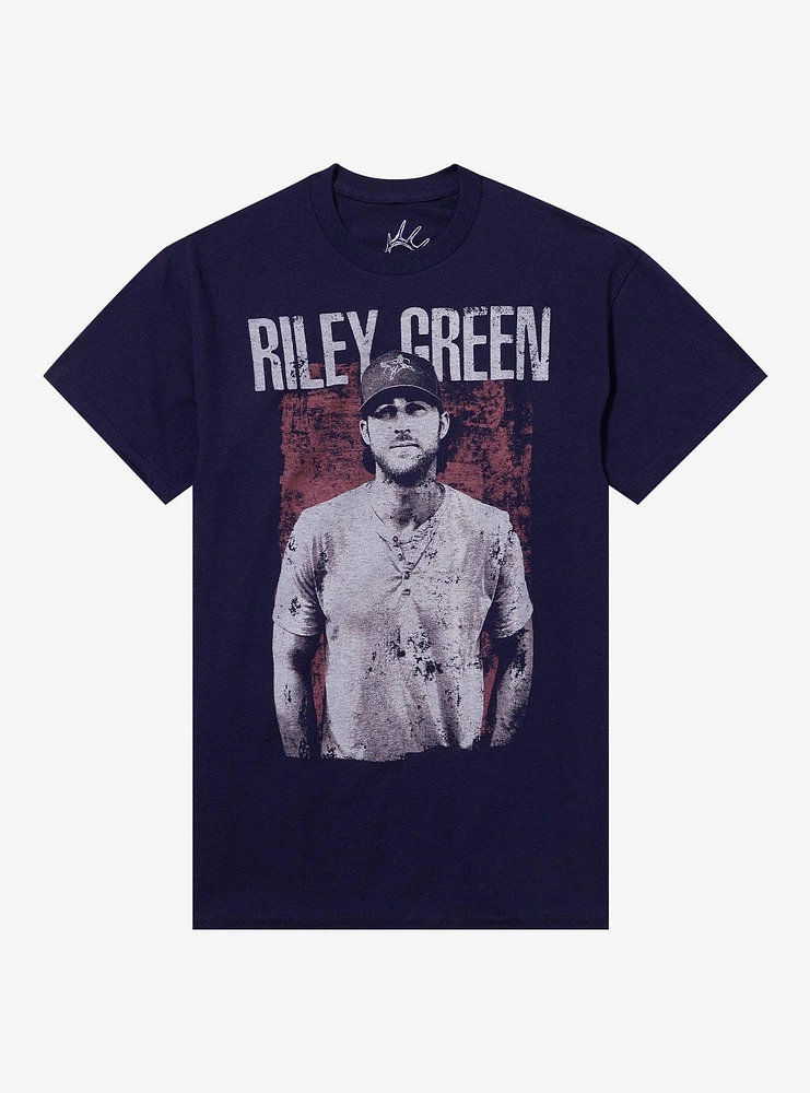 Riley Green Portrait Relaxed Fit Girls T-Shirt