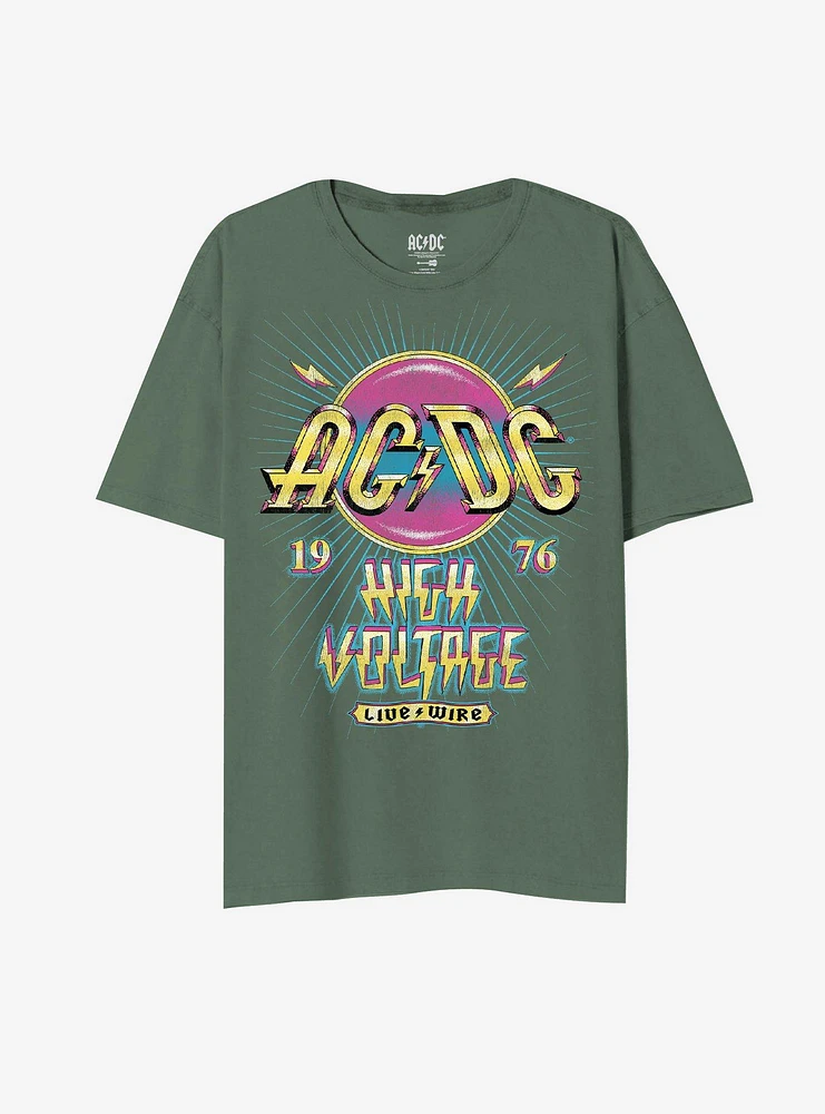 AC/DC High Voltage Boyfriend Fit Girls T-Shirt