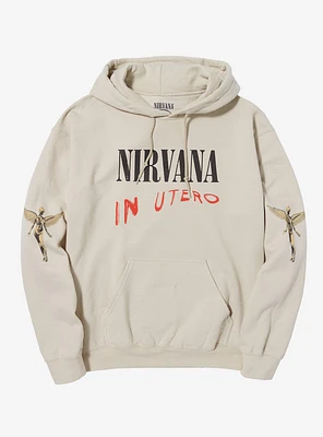 Nirvana Utero Beige Hoodie