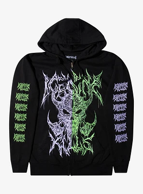 Ice Nine Kills Jagged Demon Skull Hoodie