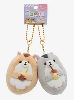 Nikomei Squirrel Buddies Magnetic Plush Key Chain Set