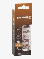 IGL Nails Red Checker Press On Nails