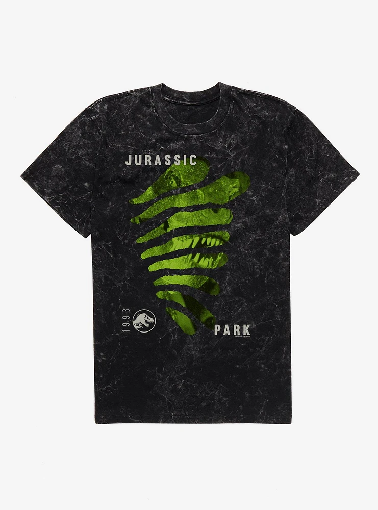 Jurassic Park T-Rex Bite Marks Mineral Wash T-Shirt