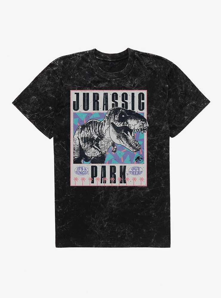 Jurassic Park It's A Jungle Out Here Mineral Wash T-Shirt