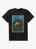 Jurassic Park Retro Poster Mineral Wash T-Shirt