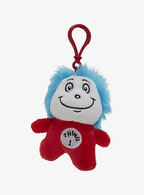 Aurora Dr. Seuss The Cat In The Hat Thing 1 Plush Key Chain