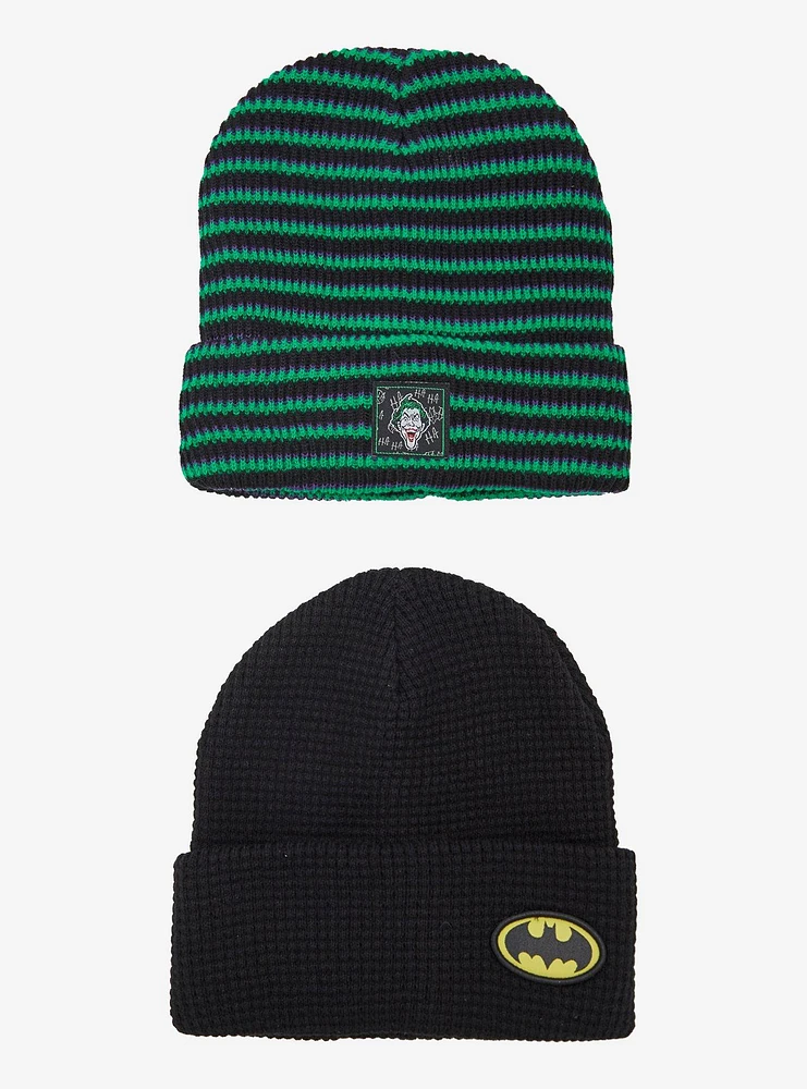 DC Comics Batman & Joker Beanie Set