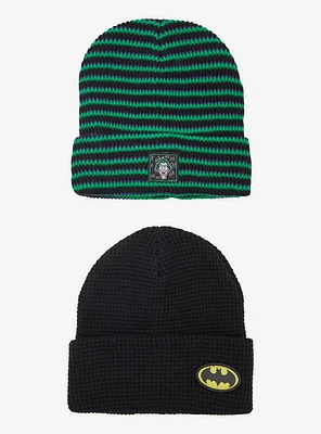 DC Comics Batman & Joker Beanie Set