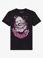 Terrifier 2 Art The Clown Pink Drips T-Shirt