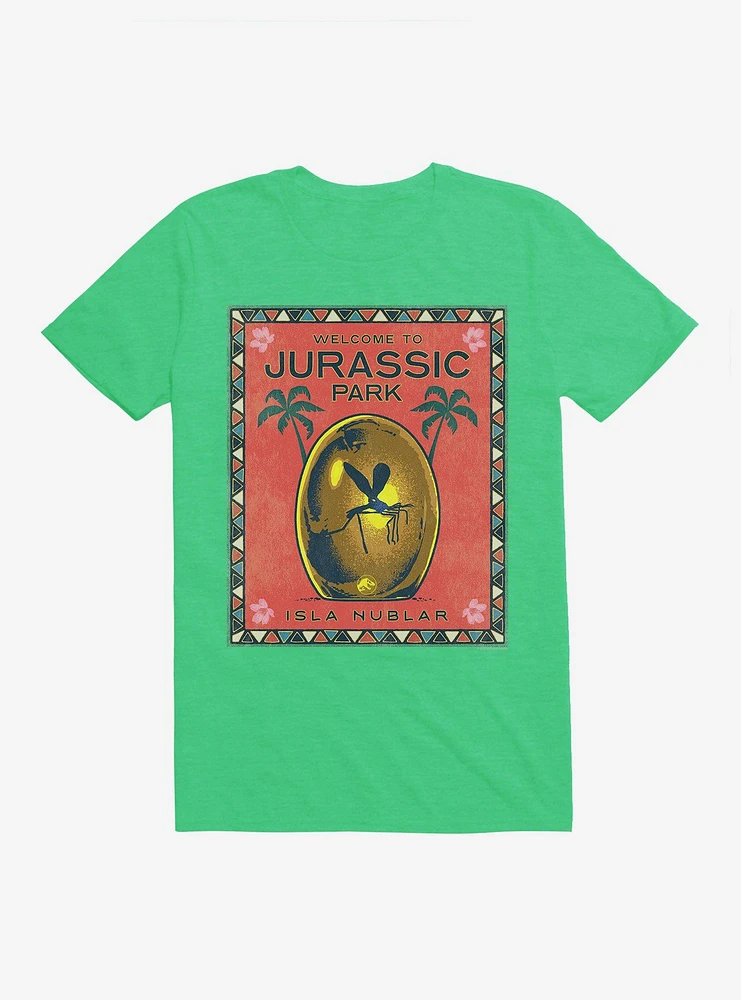 Jurassic Park Welcome Poster T-Shirt