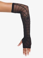 Spiderweb Mesh Arm Warmers