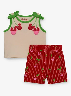 Disney Mickey & Minnie Mouse Cherries Infant Tank Top Shorts Set - BoxLunch Exclusive