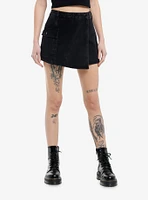 Black Denim Skort