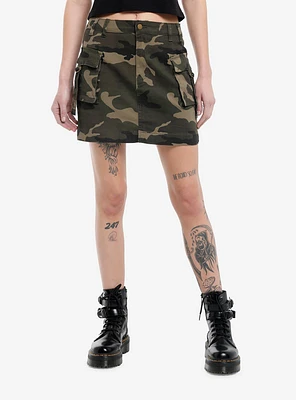 Camouflage Cargo Skirt