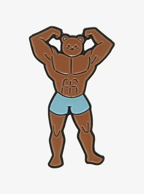 Buff Bois Buff Bear Enamel Pin