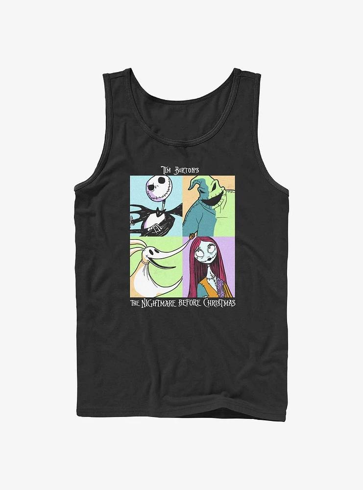 Disney The Nightmare Before Christmas Character Squares Tank