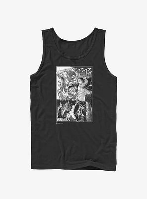 Attack on Titan Eren Manga Collage Tank