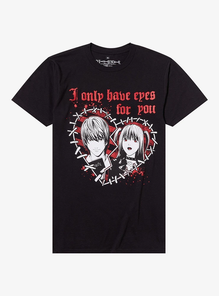 Death Note Light & Misa Heart Boyfriend Fit Girls T-Shirt