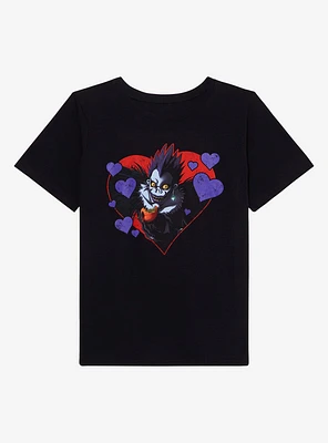 Death Note Ryuk Heart Boyfriend Fit Girls T-Shirt