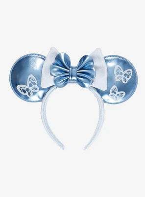 Loungefly Disney Minnie Mouse Blue Butterfly Ears - BoxLunch Exclusive